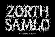 Zorth Samlo - Death Metal Font, a Blackletter Font by Sealoung (Thumbnail 1 of 8)