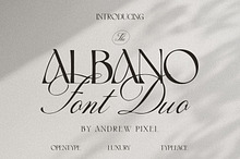 Albano - Luxury Branding Font Duo