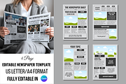 Vintage Newspaper Template, a Magazine Template by ZoloDesignHub (Thumbnail 1 of 10)