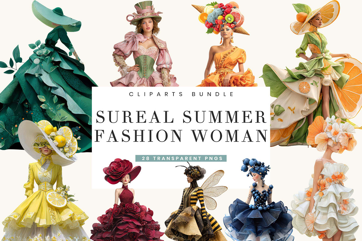 Surreal Art Summer Fashion Woman, a Person Illustration by BusyDaydesign (Photo 1 of 8)