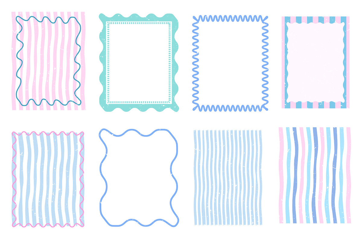 Summer Preppy Hand Drawn Frames Bund, an Illustration by Dream Creation (Photo 2 of 3)