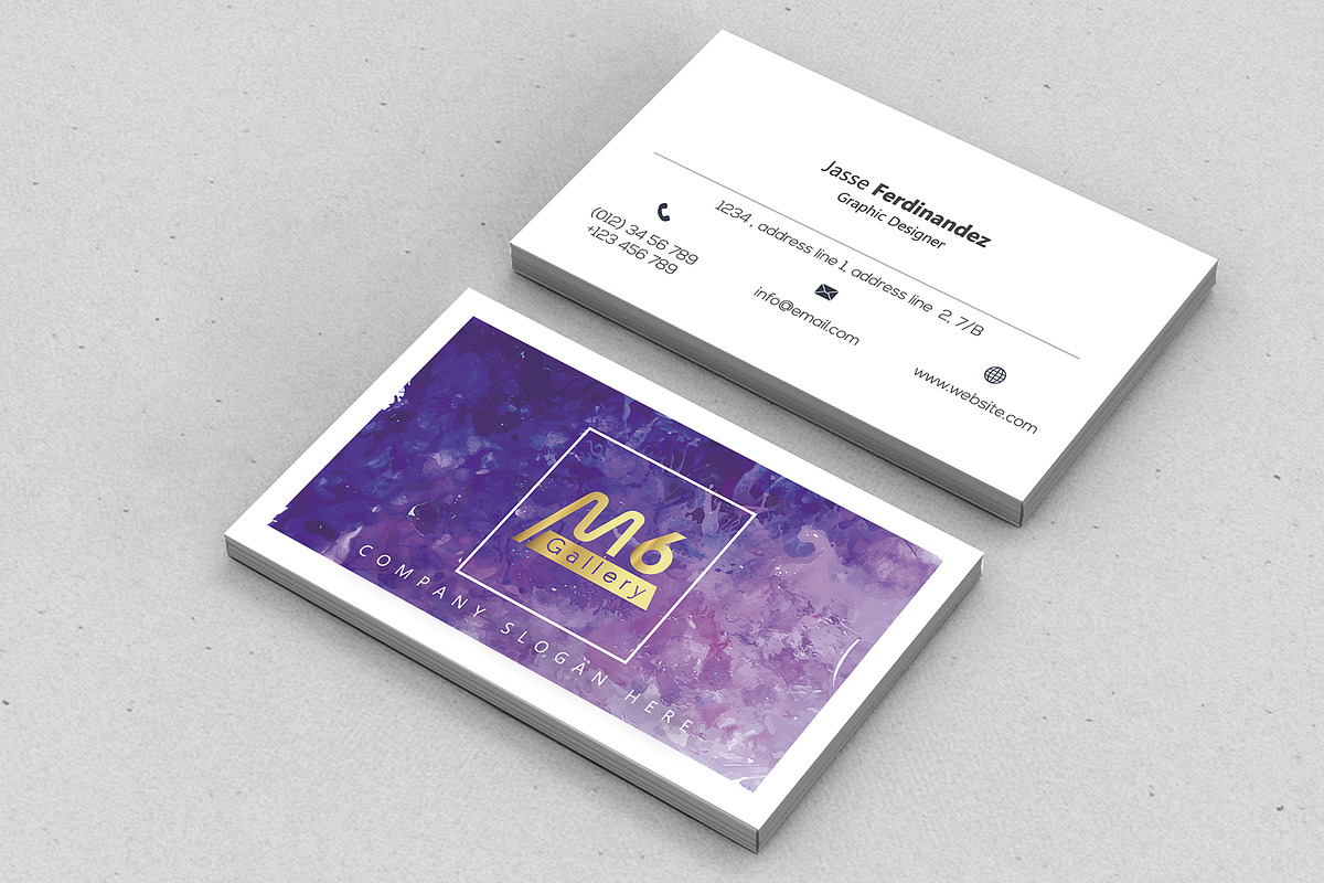 Unique 50 Business Card Bundle, a Business Card Template by M6 Gallery (Photo 6 of 151)