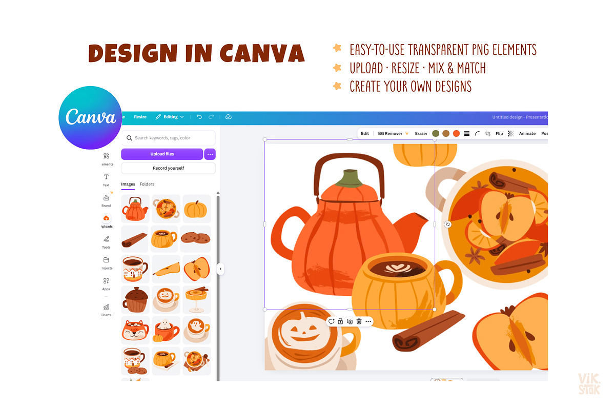 Cozy Autumn Drinks Clipart, a Food Illustration by vik.stock (Photo 6 of 6)