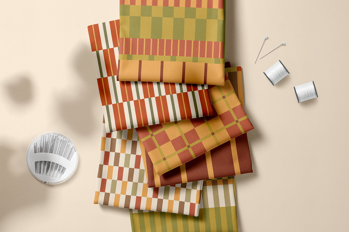 Cozy autumn geometric patterns, a Pattern Graphic by Tani Kuzminka (Photo 7 of 25)