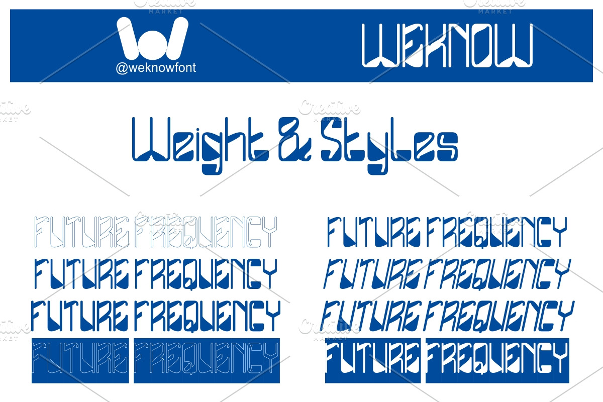 Future Frequency font, a Sans Serif Font by weknow (Photo 7 of 8)