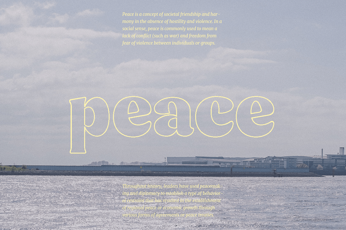 Minya - Retro Font (Outline Version), a Serif Font by Dharmas Foundry (Photo 5 of 15)