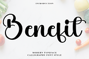 Benefit, a Handwritten Font by FreshTypeINK (Thumbnail 1 of 8)