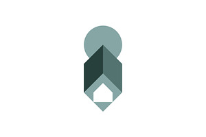 modern letter I house logo, a Branding & Logo Template by Rasagama Studio