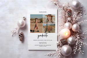 Holiday 5x7 Card Mockup, Christmas