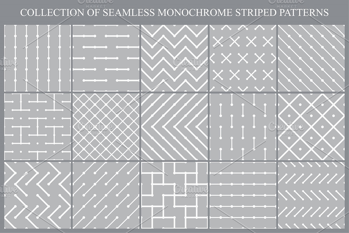 Gray seamless dotted line patterns, a Pattern Graphic by ExpressShop (Photo 1 of 6)