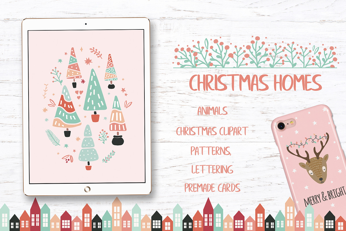 Christmas Clipart Pattern Bundle, a Background Graphic by Cozy pattern shop (Photo 21 of 23)