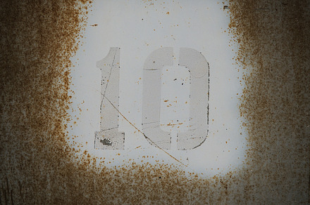 Rusted 10 stock photo containing number and rust, an Industrial Photo by JourneydeVida