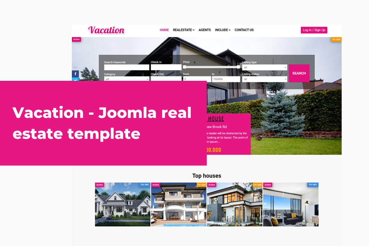 Vacation - Real Estate Template, a HTML Template by Ordasoft (Photo 1 of 3)