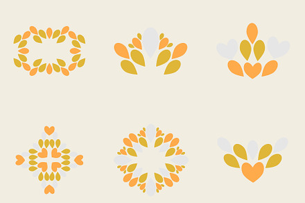 Flower Petal Ornament V10