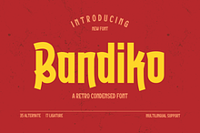 Bandiko | Retro Condensed Font