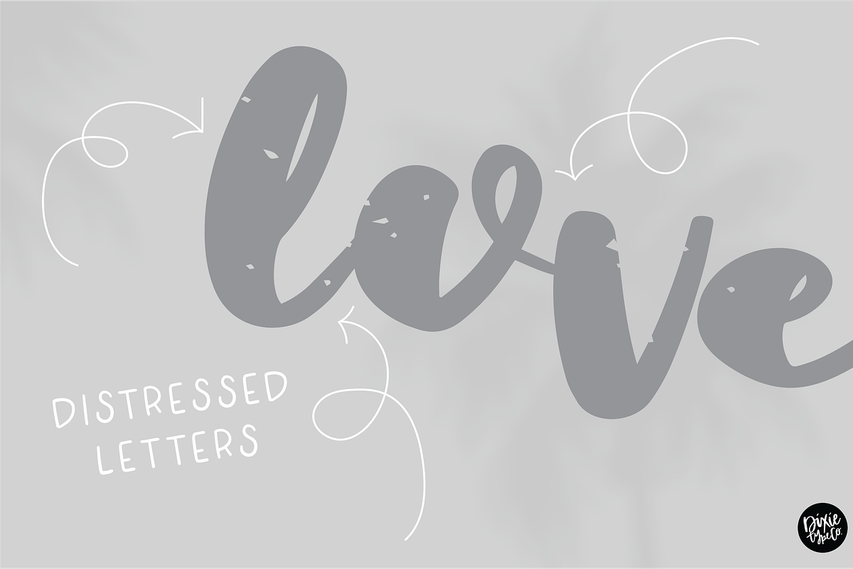 LILY a Bold Distressed Font preview 7