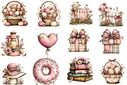 Pink Cottagecore Easter Day Clipart, an Illustration by Designworld (Thumbnail 2 of 5)