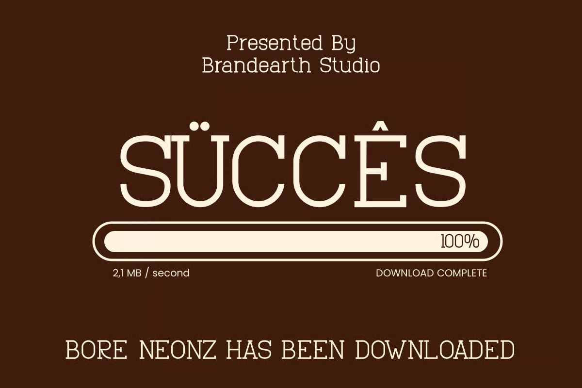 Bore Neonz – Retro Slab Serif, a Slab Serif Font by Brand Earth (Photo 7 of 12)