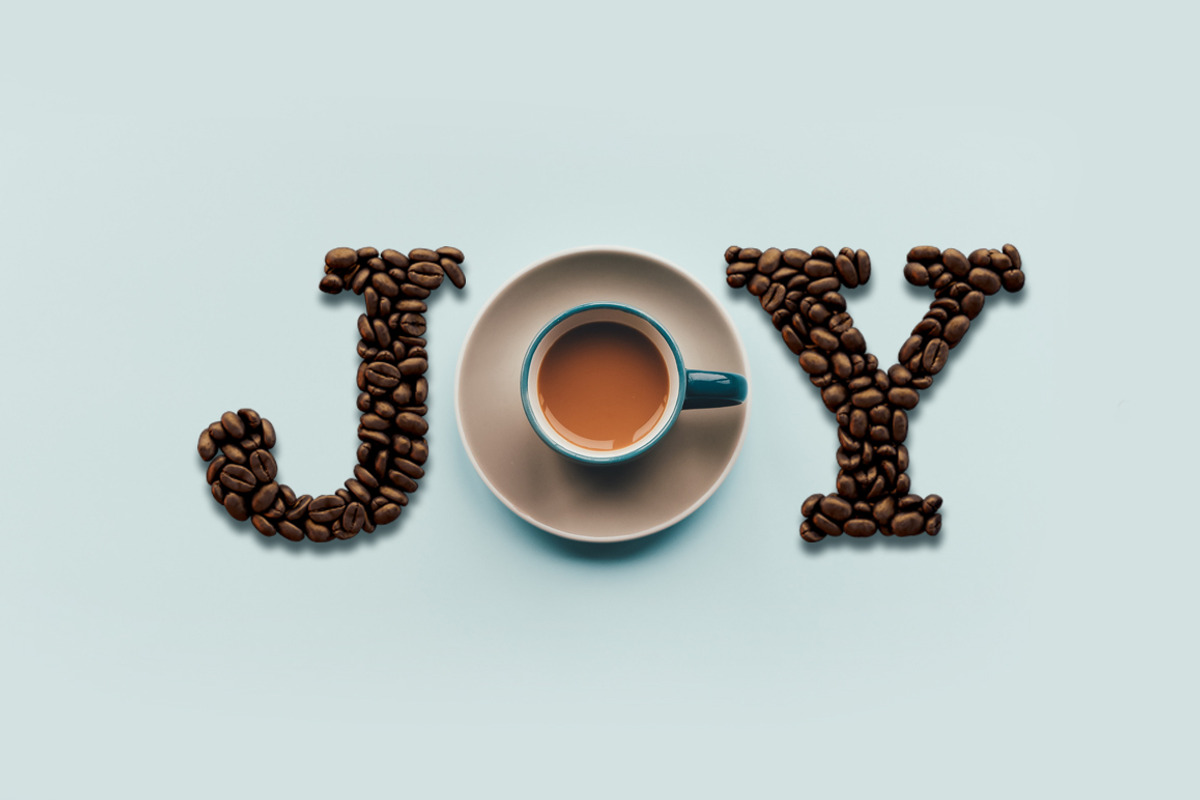 Coffee - OTF colour font + Extras preview 2