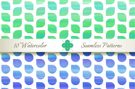 Seamless Watercolor Patterns #2