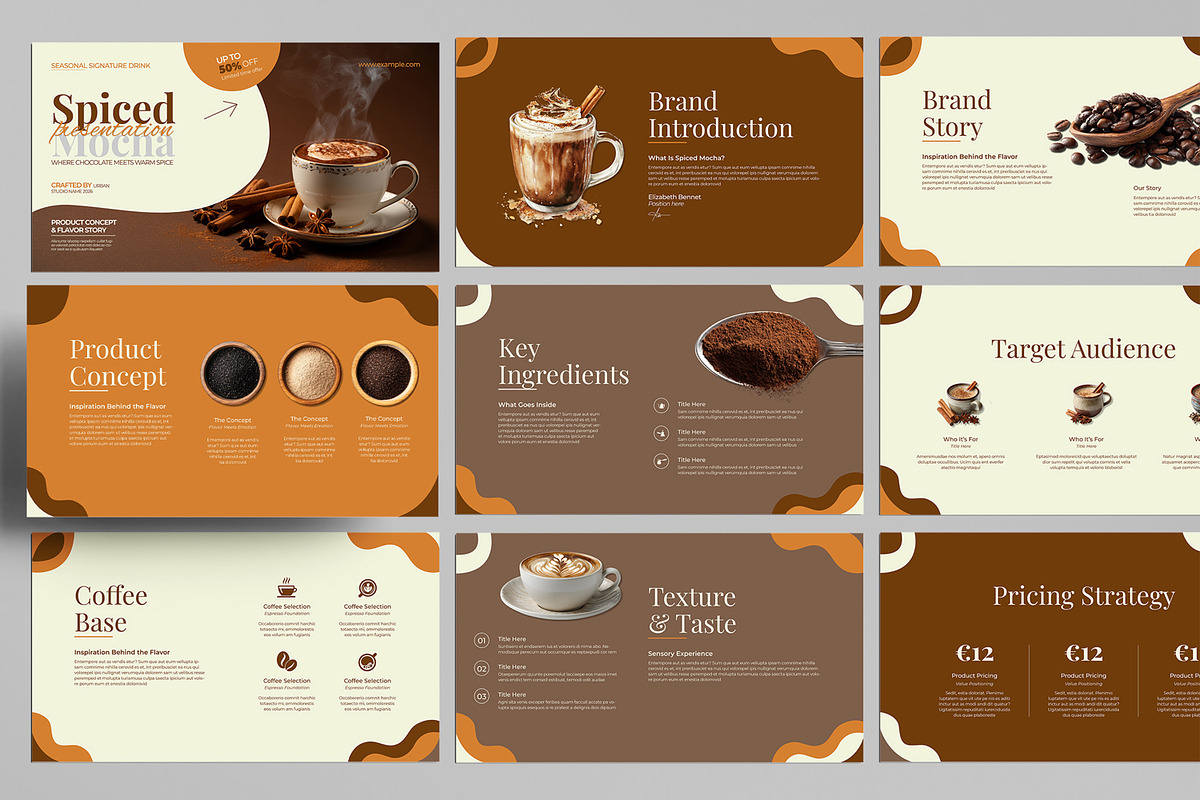 Spiced Mocha Presentation, a Presentation Template by MightyDesign (Photo 1 of 8)