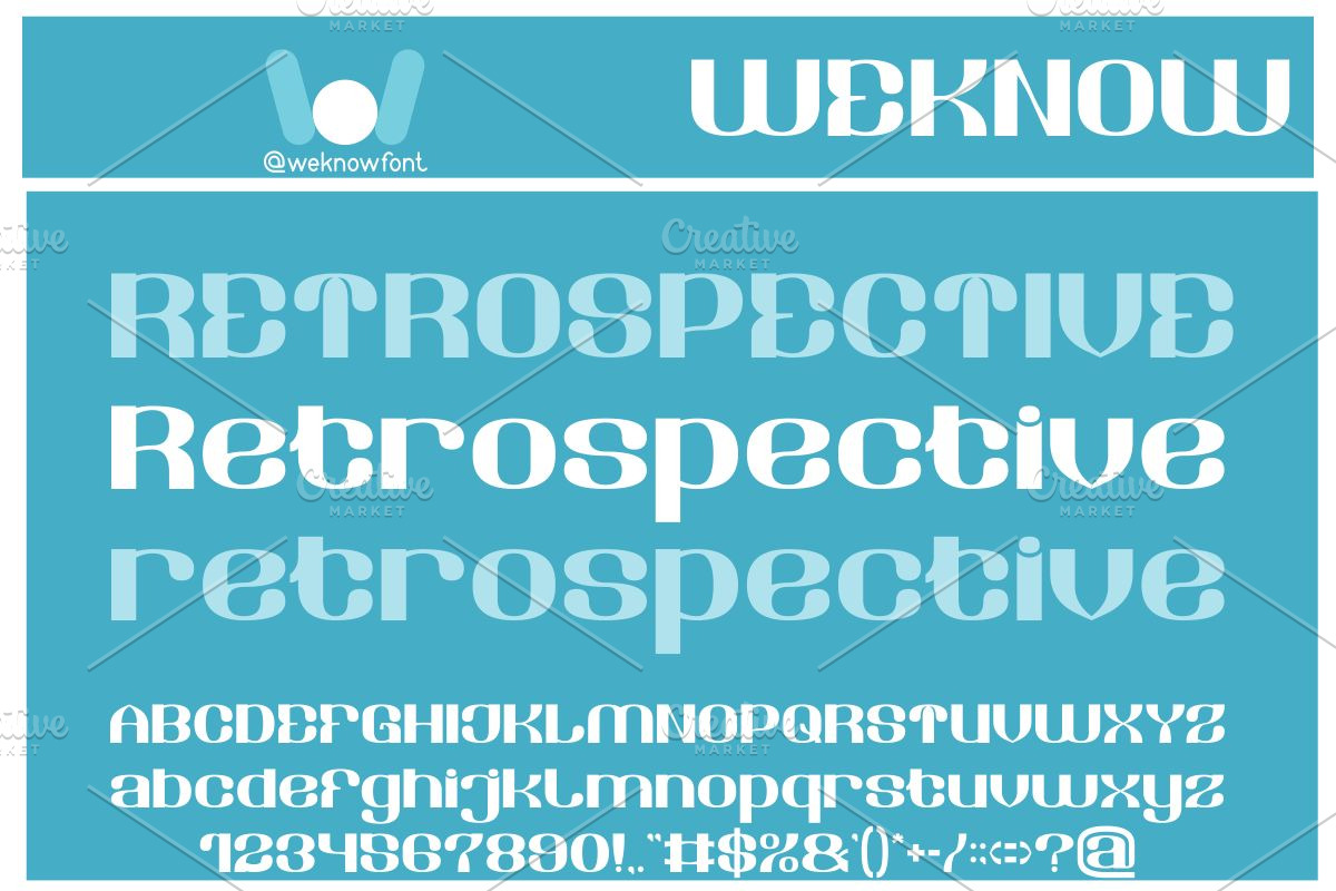 Retrospective font, a Font by weknow (Photo 1 of 8)