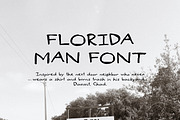 FLORIDA MAN: Sketchy Yard Sale Signs, a Font by Chez Núñez (Thumbnail 2 of 3)