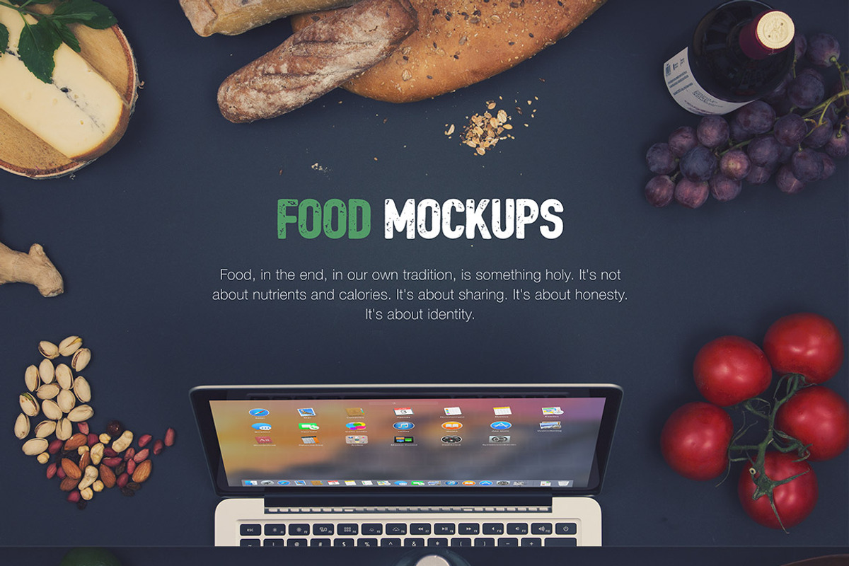 Food Hero Headers Mock-up Set #1, a Mockup by UI.Fest | Creative Market