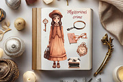 Private investigator detective png, an Object Graphic by Mrs.Swan_Design (Thumbnail 5 of 8)