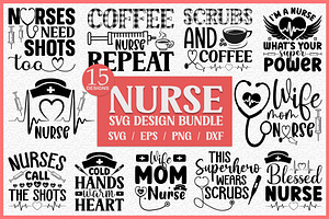 Nurse SVG Design Bundle