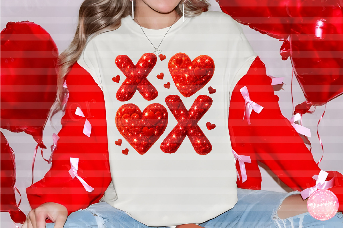 Coquette XOXO Valentine Design, Png, an Illustration by CreationArt (Photo 4 of 6)