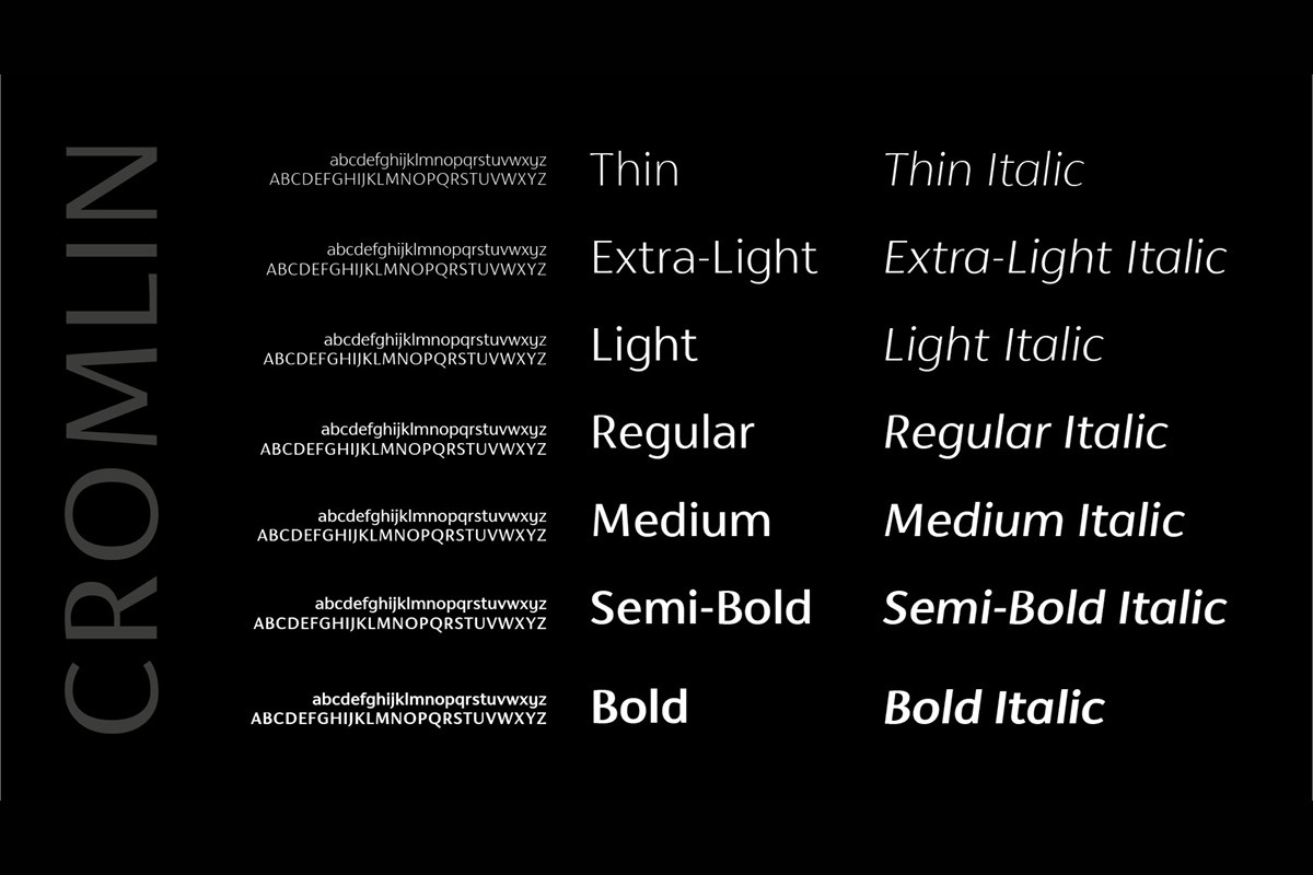 Cromlin font family by FontPeople, a Sans Serif Font by FontPeople (Photo 6 of 6)