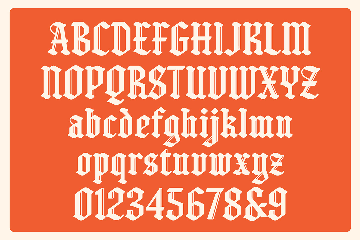Astern Shade - Blackletter Font, a Blackletter Font by Edignwn Type (Photo 10 of 10)