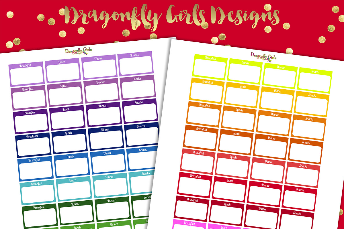 Rainbow Organizational Stickers, a Graphic by Dragonfly Girls Designs (Photo 5 of 7)