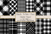 Black White Chec Patterns, an Illustration by DreamPrint404 (Thumbnail 1 of 4)