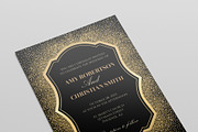 Gold glitter wedding invitation, an Invitation Template by annago (Thumbnail 2 of 3)