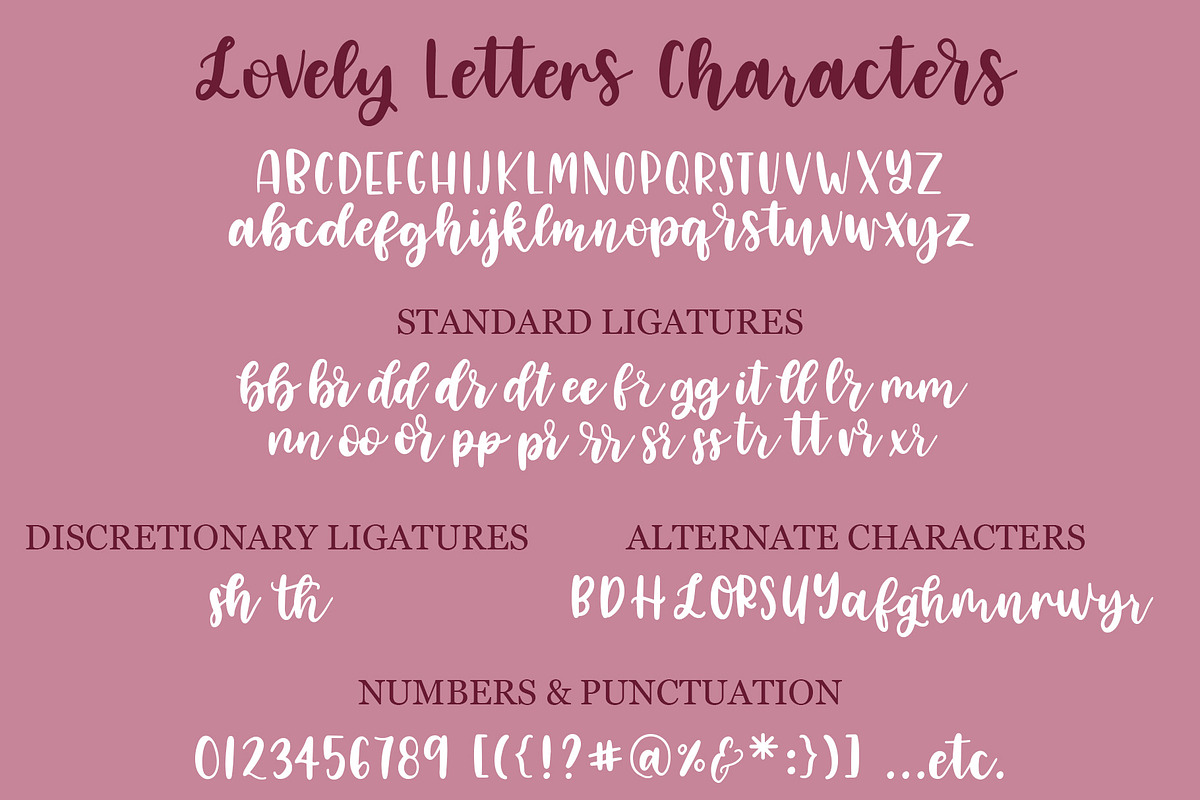 Lovely Letters Handwritten Script preview 8