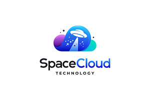 Modern Pixel Cloud Logo Designs