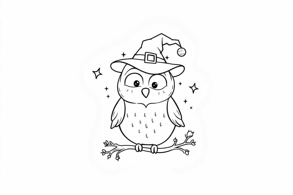 Halloween Coloring Book Set Pack, an Illustration by Creativeshirt (Photo 8 of 19)