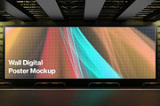 Wall Digital Screen & Poster Mockup, an Advertising Mockup by Symie Design (Thumbnail 2 of 5)