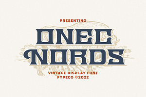 Onec Nords - Vintage Display Font