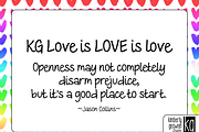 KG Love is LOVE is love, a Handwritten Font by Kimberly Geswein Fonts (Thumbnail 3 of 3)