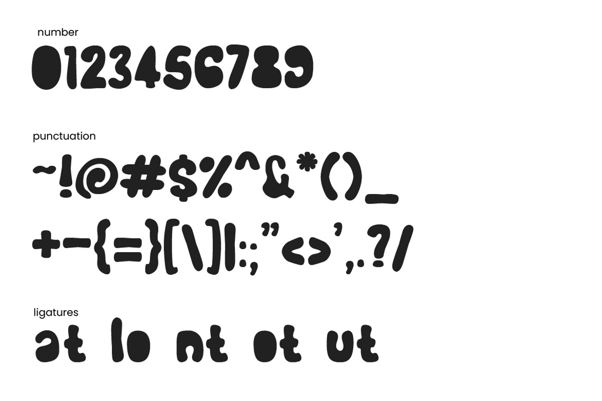 Groovy Retro Psychedelic 70s Bubble, a Sans Serif Font by Samtiv Studio (Photo 3 of 6)
