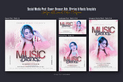 Live Music Social Media Post Set, a Social Media Template by Creative_View (Thumbnail 4 of 8)