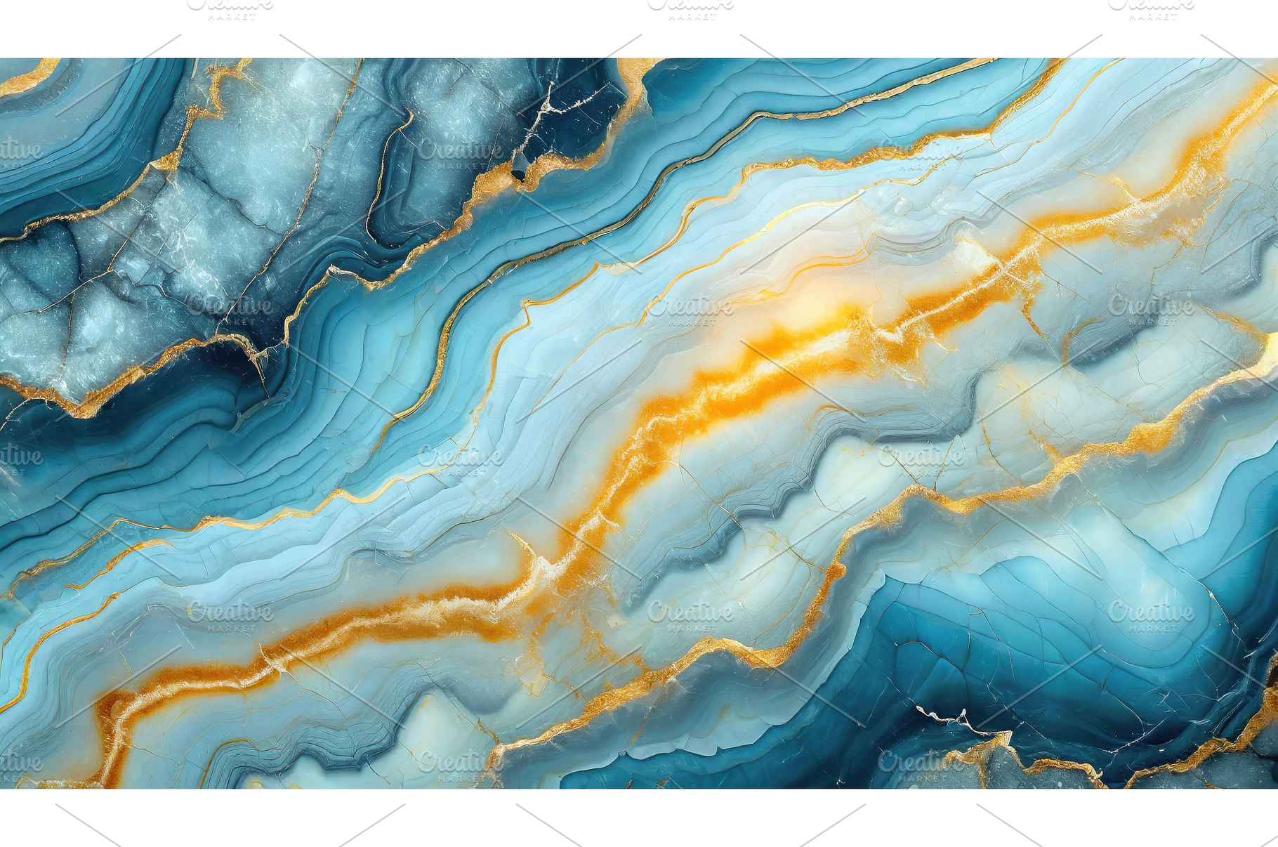 Abstract view of blue and golden, an Abstract Photo by Igor Tichonow