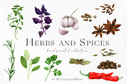 Culinary Herbs and Spices Clipart, a Decorative Illustration by WatercolorWind (Thumbnail 1 of 6)