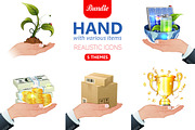 Hand with Various Items, an Object Graphic by TAlex (Thumbnail 1 of 6)