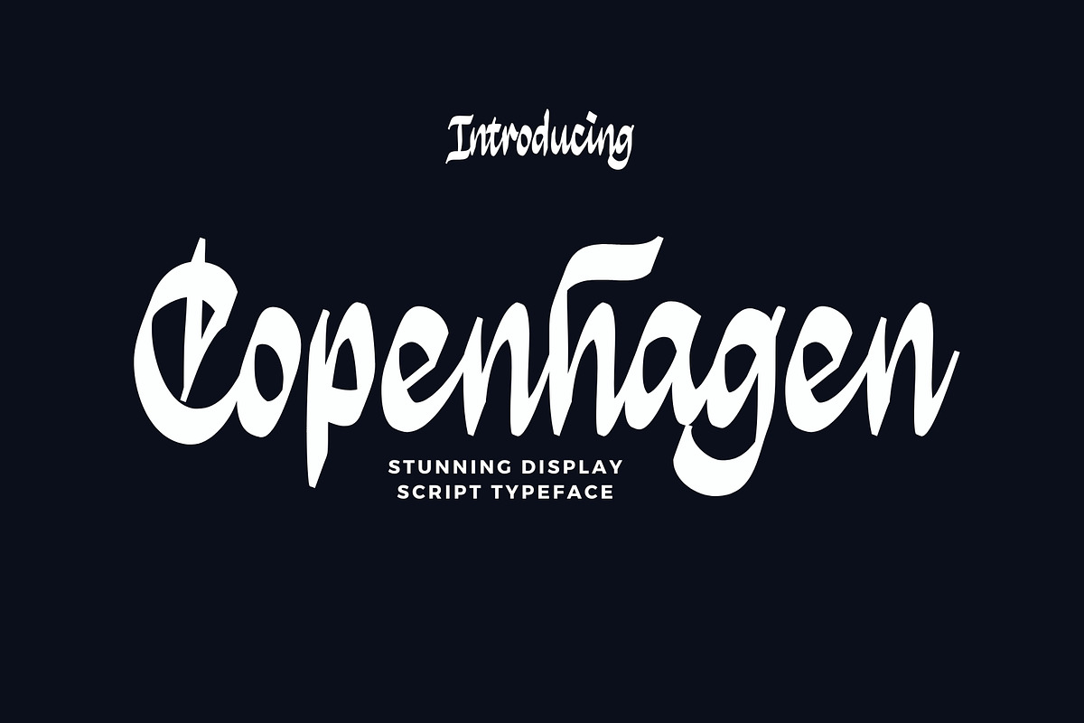 Copenhagen Script, a Script Font by Xelo Graph (Photo 1 of 7)