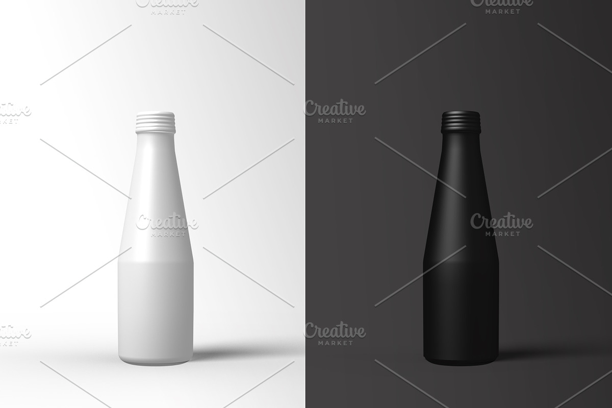 2 B&W Bottle Mock ups, a Product Mockup by Marie Smth (Photo 1 of 3)