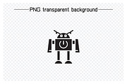 Cute Robot Icons, a Solid Icon by Designfour (Thumbnail 5 of 7)